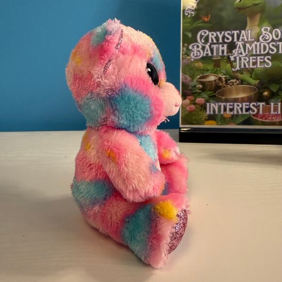 Ty Beanie Boo Franky 6" Multicolor Pastel Bear Plush EUC Soft Toy - Picture 2 of 5